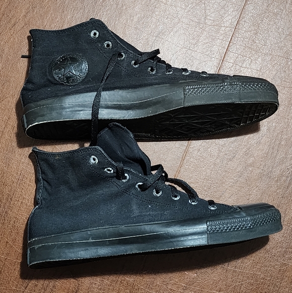Converse All-Star All Black High-Top Sneakers - Picture 3 of 7